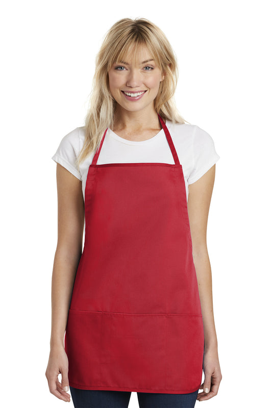 Port Authority Medium-Length Apron.  A525 Red