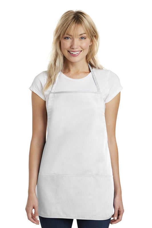 Port Authority Medium-Length Apron.  A525 White