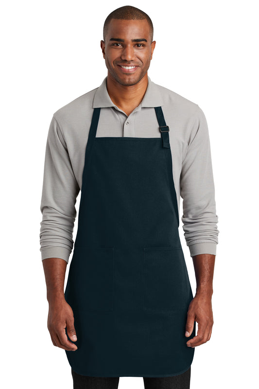 Port Authority  Full-Length Two-Pocket Bib Apron. A600 Navy
