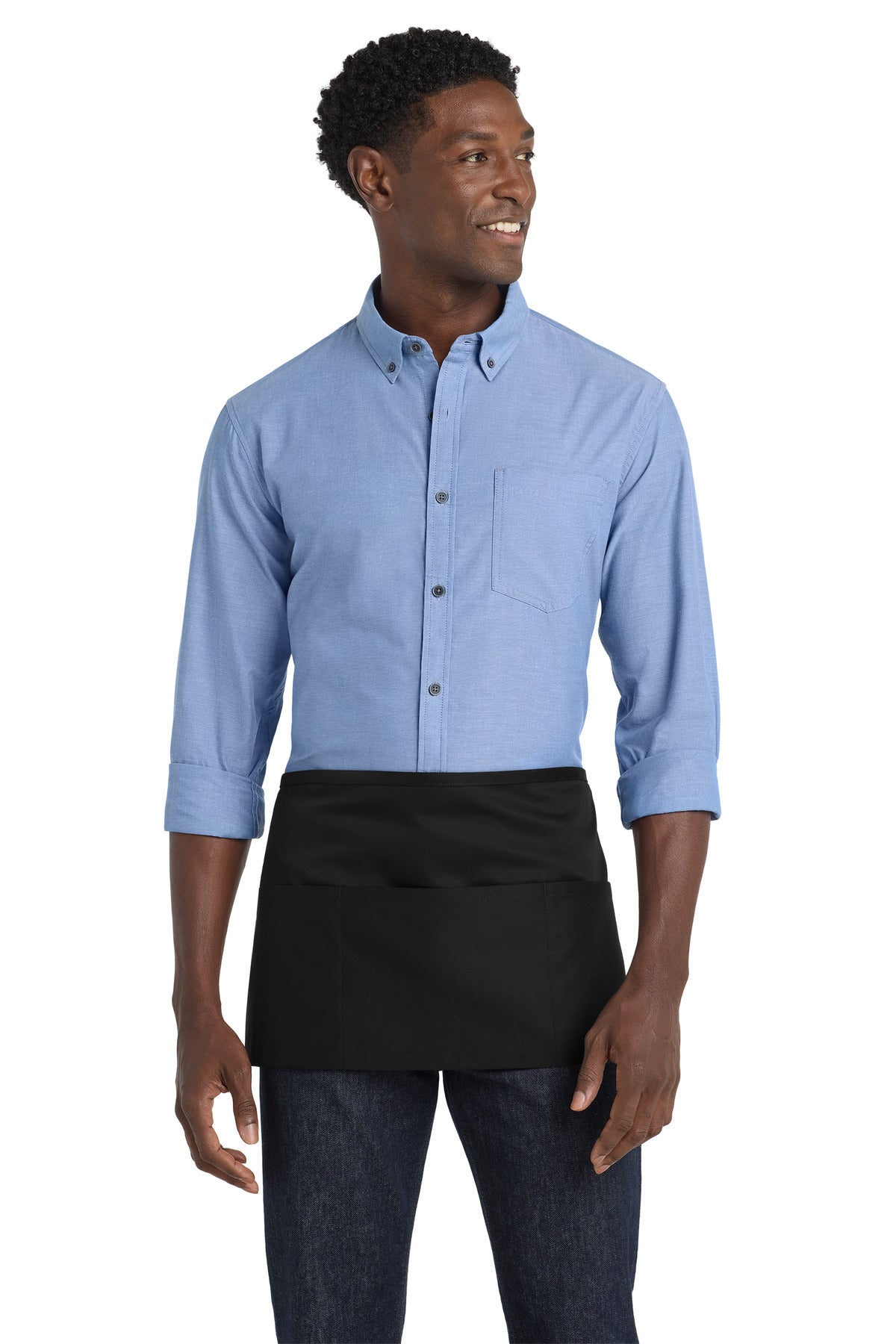 Port Authority Easy Care Waist Apron with Stain Release A702 Black