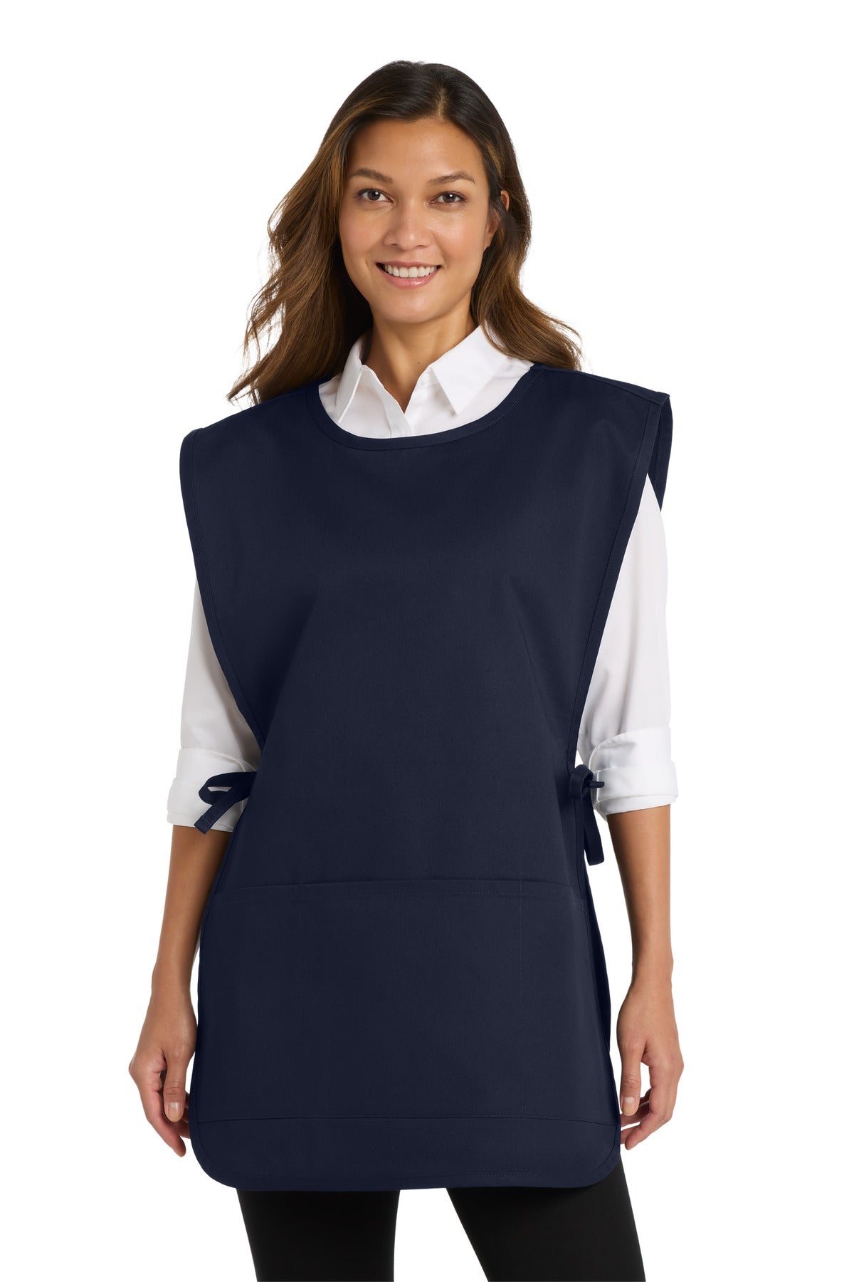 Port Authority Easy Care Cobbler Apron with Stain Release A705 Navy