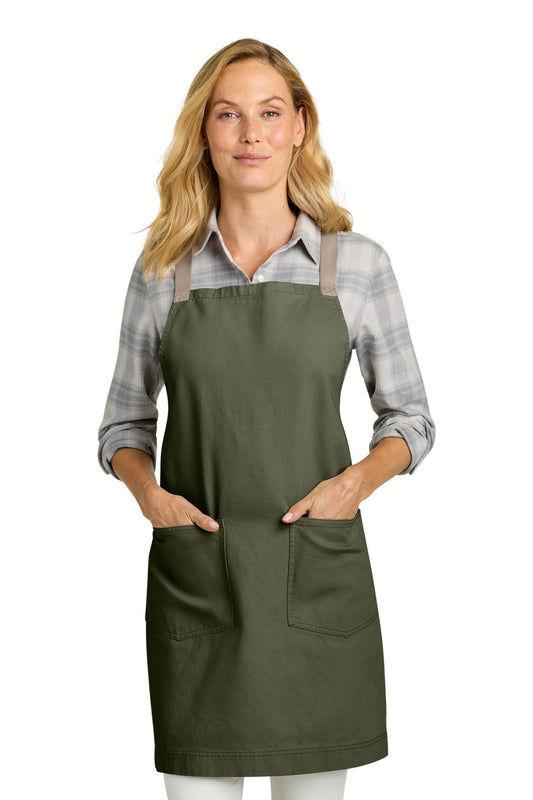 Port Authority Signature Heavy Twill Crossback Apron A902 Olive Drab Green