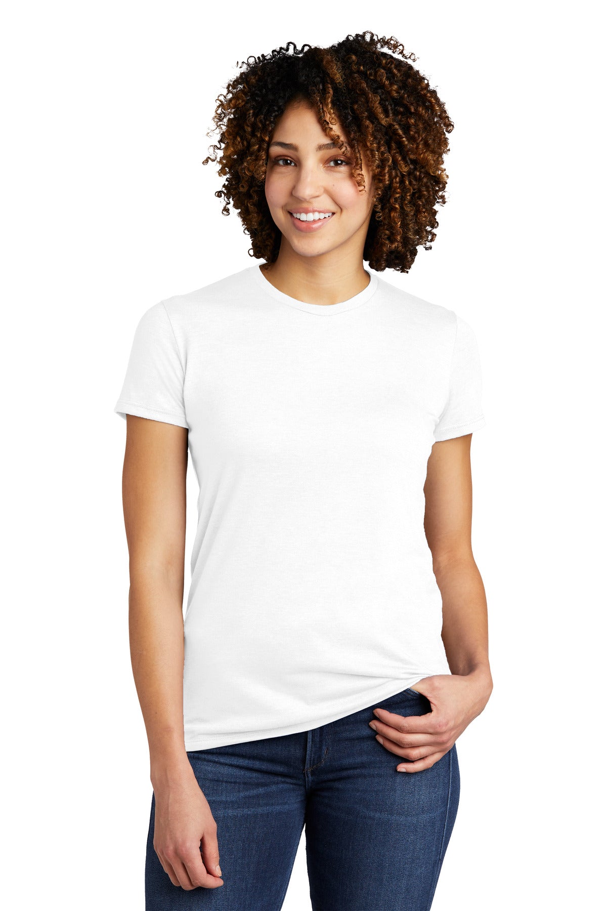 Allmade  Women's Tri-Blend Tee  AL2008 Bright White
