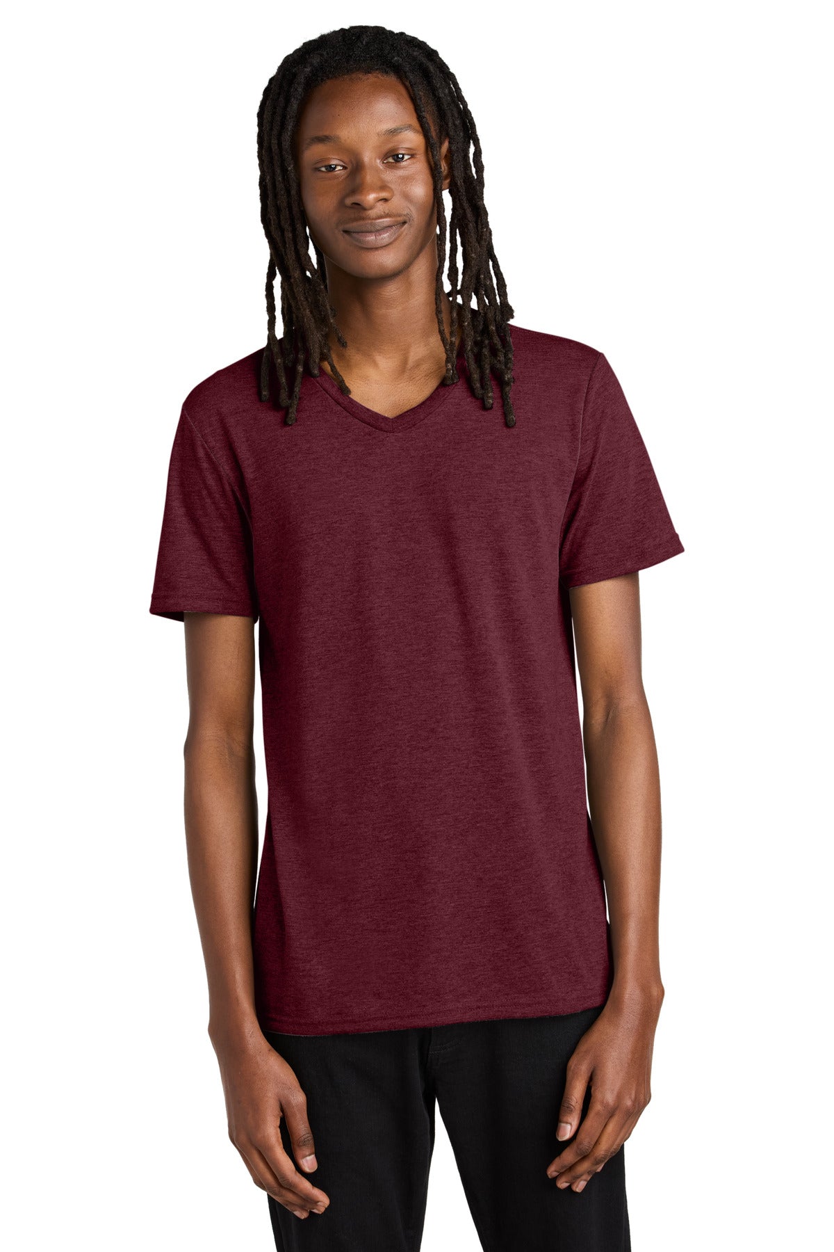 Allmade  Unisex Tri-Blend V-Neck Tee AL2014 Vino Red