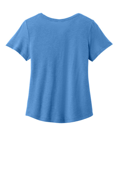 Allmade Women's Relaxed Tri-Blend Scoop Neck Tee AL2015 Azure Blue