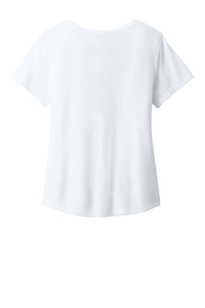 Allmade Women's Relaxed Tri-Blend Scoop Neck Tee AL2015 Bright White