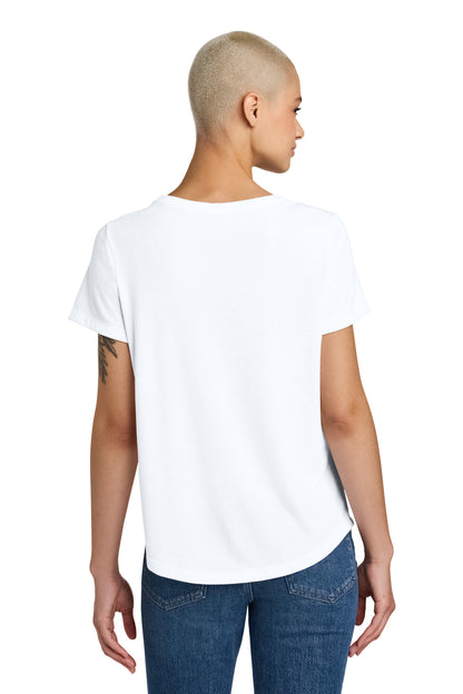 Allmade Women's Relaxed Tri-Blend Scoop Neck Tee AL2015 Bright White