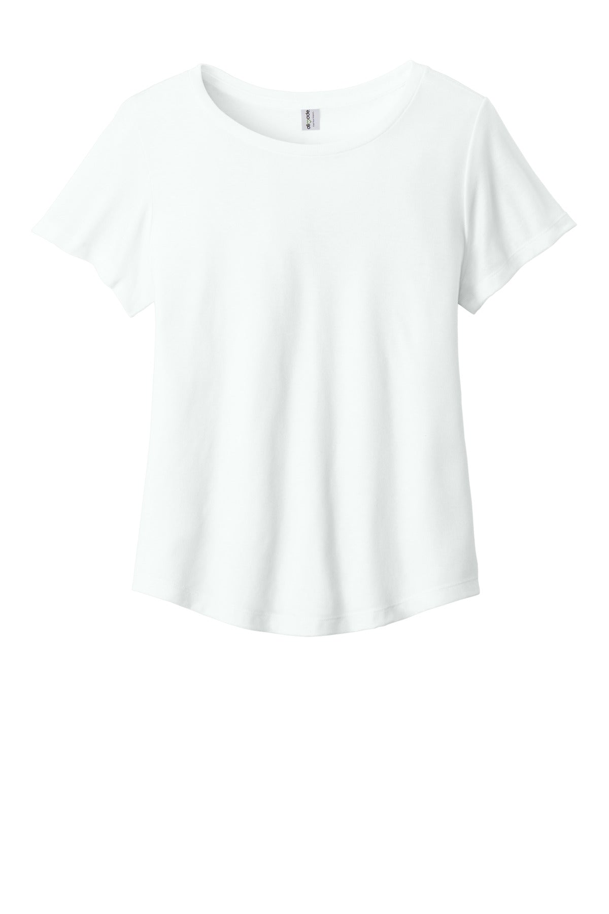 Allmade Women's Relaxed Tri-Blend Scoop Neck Tee AL2015 Fairly White