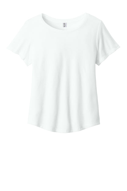 Allmade Women's Relaxed Tri-Blend Scoop Neck Tee AL2015 Fairly White