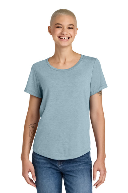 Allmade Women's Relaxed Tri-Blend Scoop Neck Tee AL2015 I Like You Blue