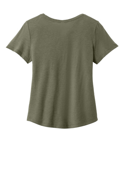 Allmade Women's Relaxed Tri-Blend Scoop Neck Tee AL2015 Olive You Green