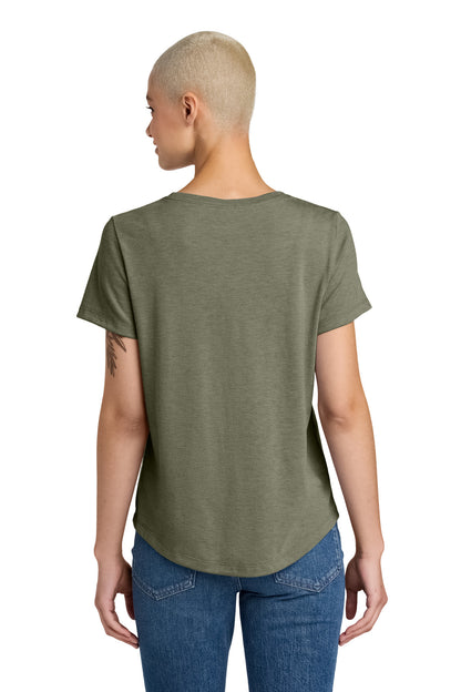 Allmade Women's Relaxed Tri-Blend Scoop Neck Tee AL2015 Olive You Green