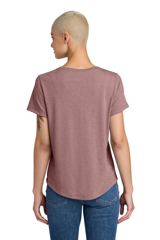 Allmade Women's Relaxed Tri-Blend Scoop Neck Tee AL2015 Vintage Rose