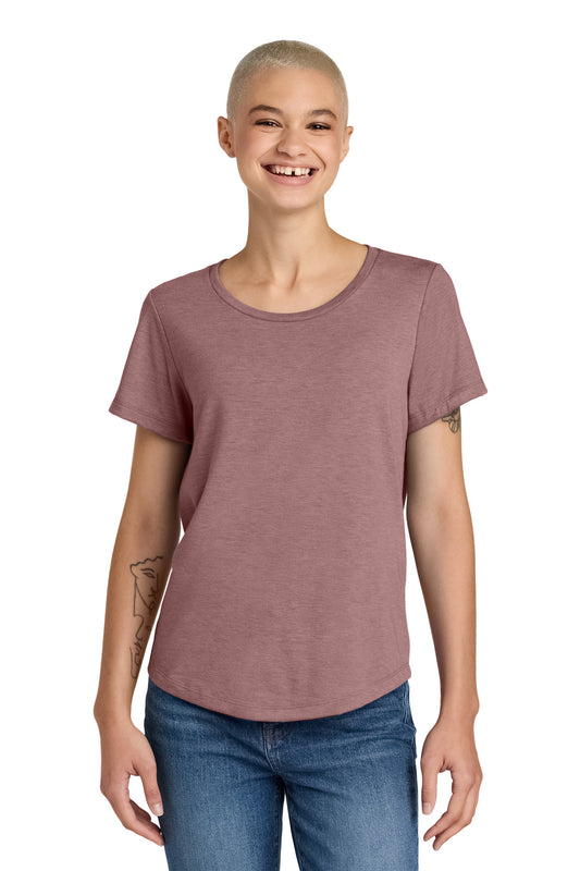 Allmade Women's Relaxed Tri-Blend Scoop Neck Tee AL2015 Vintage Rose