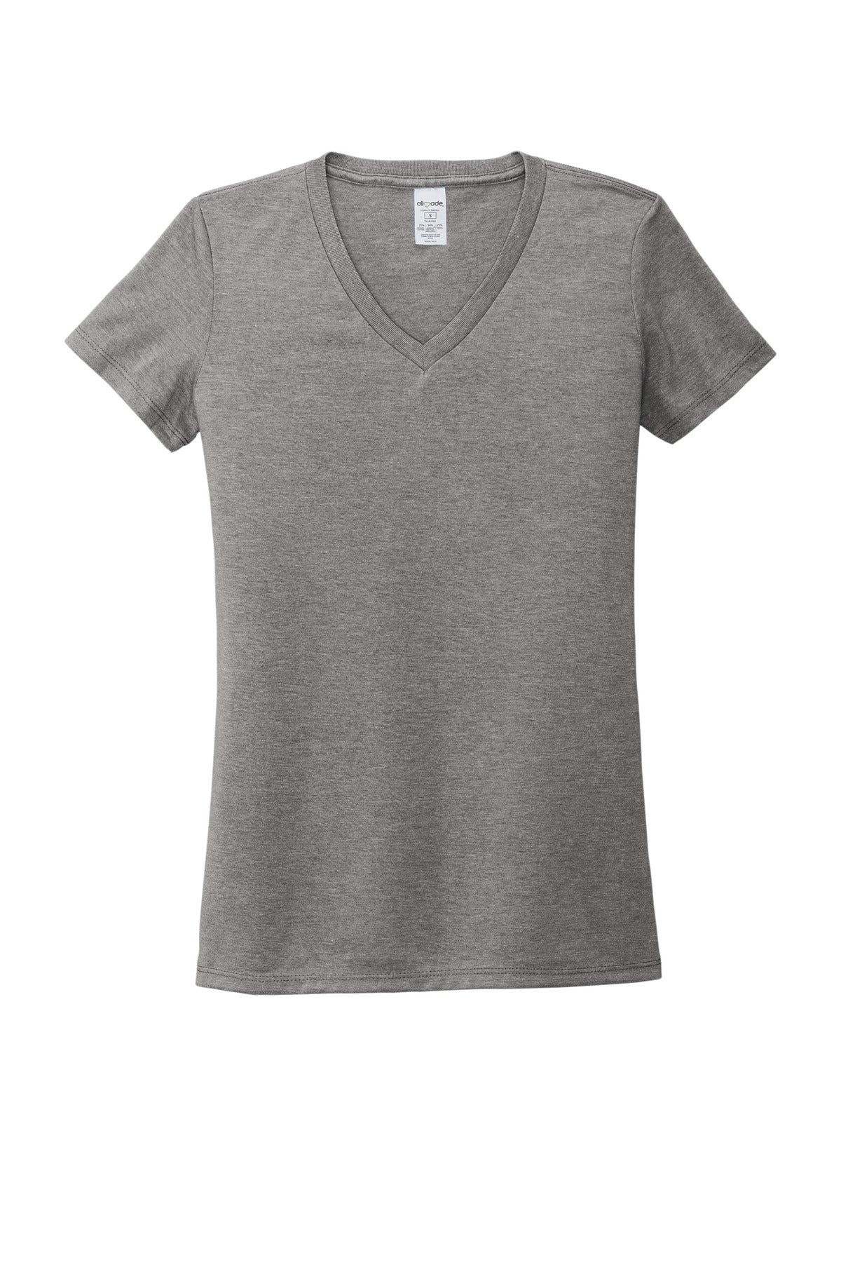 Allmade  Women's Tri-Blend V-Neck Tee AL2018 Aluminum Grey
