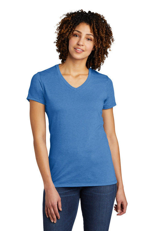 Allmade  Women's Tri-Blend V-Neck Tee AL2018 Azure Blue