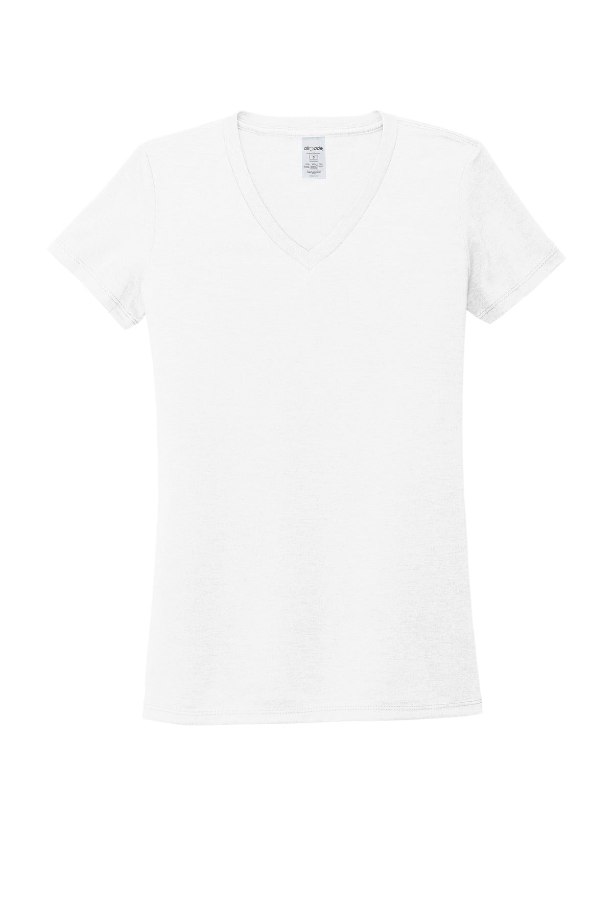 Allmade  Women's Tri-Blend V-Neck Tee AL2018 Bright White