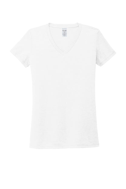 Allmade  Women's Tri-Blend V-Neck Tee AL2018 Bright White