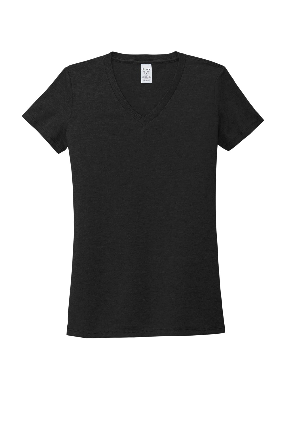 Allmade  Women's Tri-Blend V-Neck Tee AL2018 Deep Black