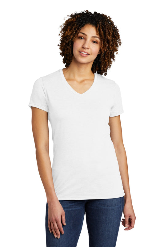 Allmade  Women's Tri-Blend V-Neck Tee AL2018 Fairly White