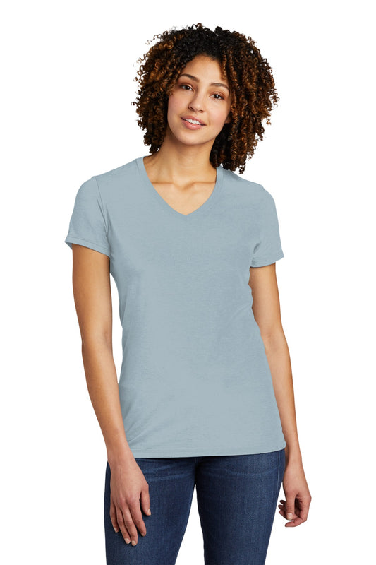 Allmade  Women's Tri-Blend V-Neck Tee AL2018 I Like You Blue