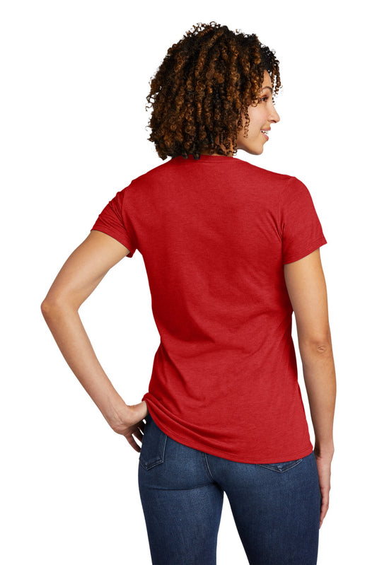 Allmade  Women's Tri-Blend V-Neck Tee AL2018 Rise Up Red