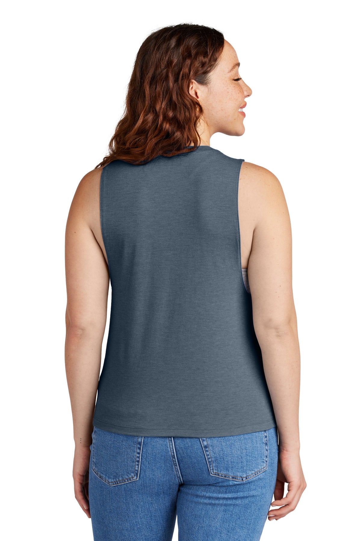 Allmade Women's Tri-Blend Muscle Tank AL2020 Rebel Blue