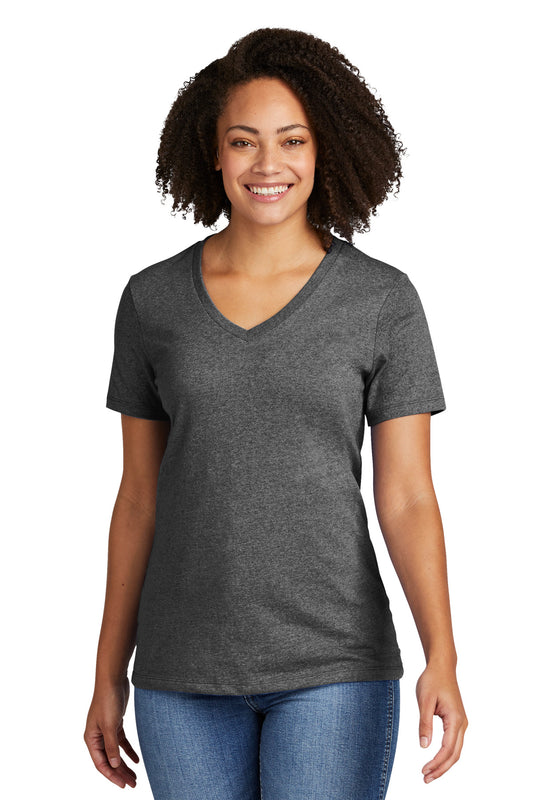 Allmade Women's Recycled Blend V-Neck Tee AL2303 Reloaded Charcoal Heather