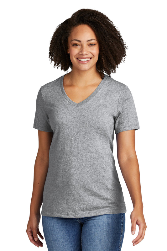 Allmade Women's Recycled Blend V-Neck Tee AL2303 Remade Gray Heather