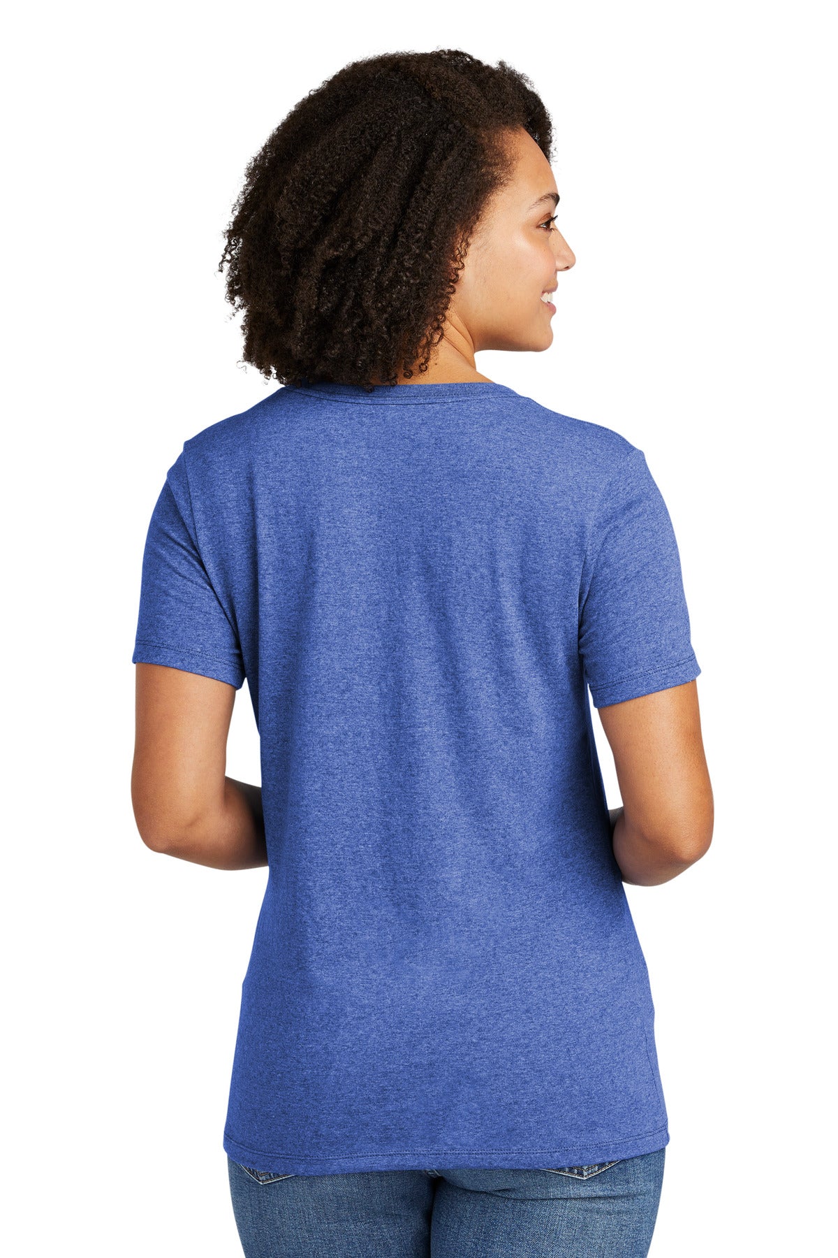 Allmade Women's Recycled Blend V-Neck Tee AL2303 Reused Royal Heather