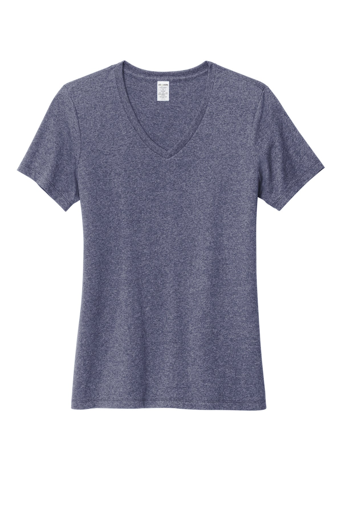 Allmade Women's Recycled Blend V-Neck Tee AL2303 Salvaged Navy Heather