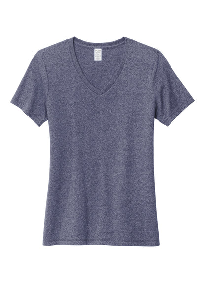 Allmade Women's Recycled Blend V-Neck Tee AL2303 Salvaged Navy Heather