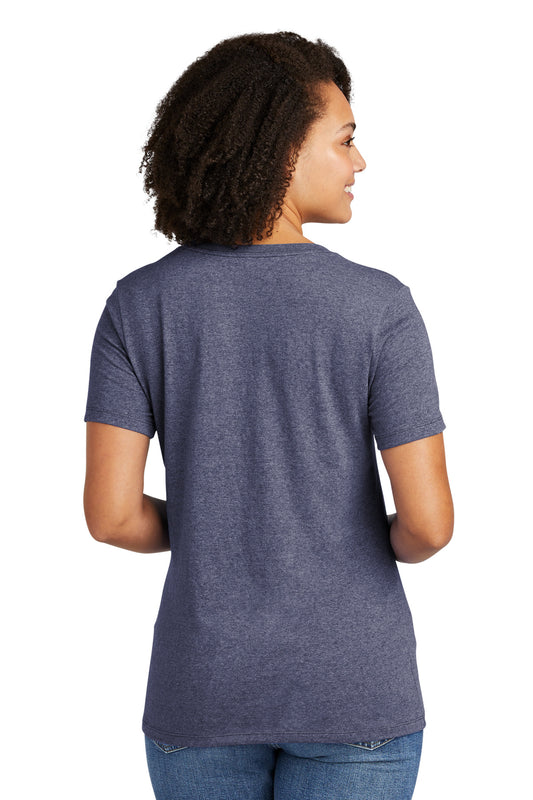 Allmade Women's Recycled Blend V-Neck Tee AL2303 Salvaged Navy Heather