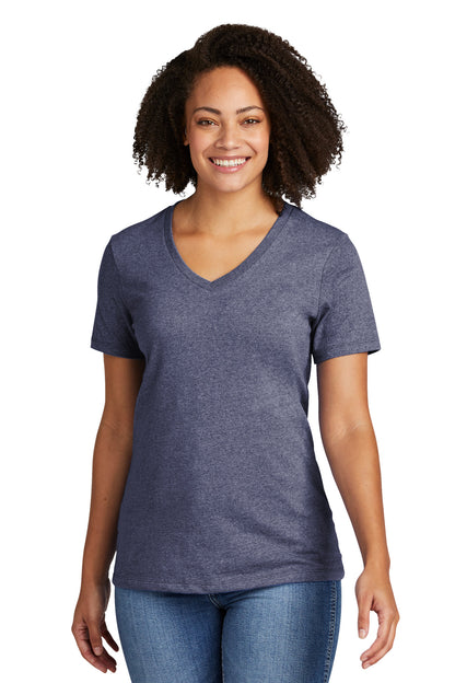 Allmade Women's Recycled Blend V-Neck Tee AL2303 Salvaged Navy Heather