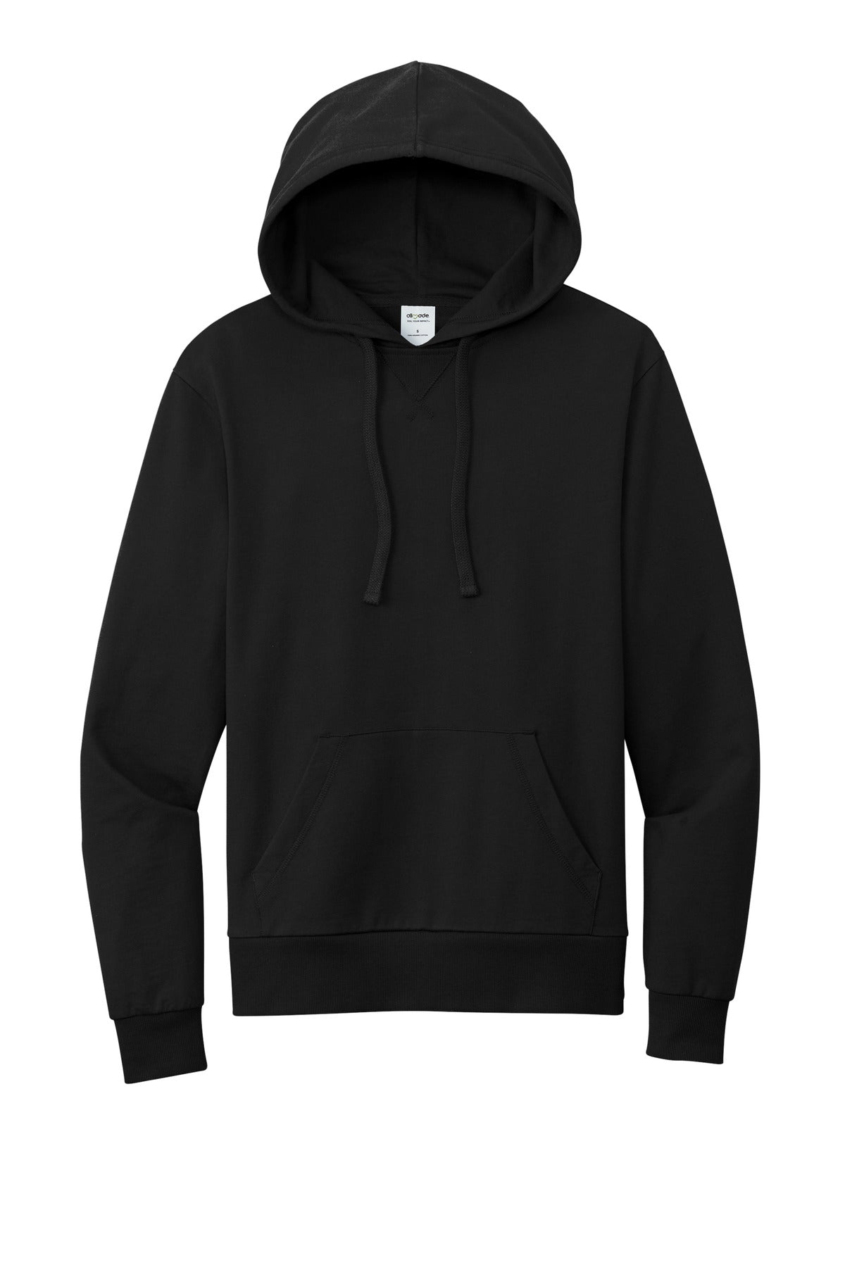 Allmade Unisex Organic French Terry Pullover Hoodie AL4000 Deep Black