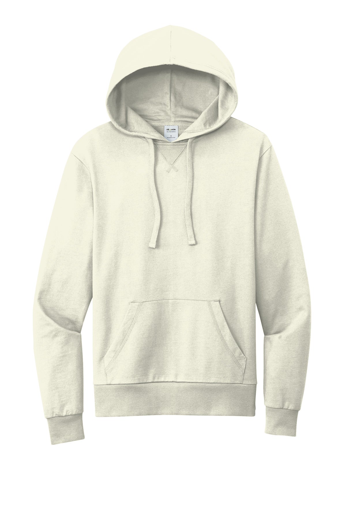 Allmade Unisex Organic French Terry Pullover Hoodie AL4000 White Sand
