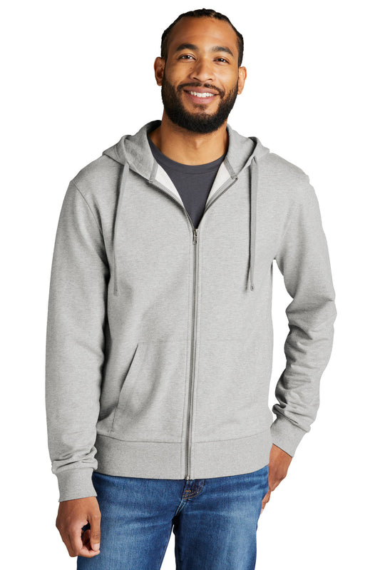 Allmade Unisex Organic French Terry Full-Zip Hoodie AL4002 Granite Grey Heather