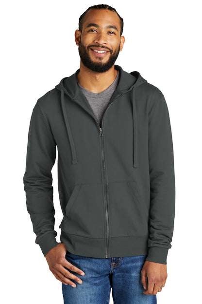 Allmade Unisex Organic French Terry Full-Zip Hoodie AL4002 Terrain Grey