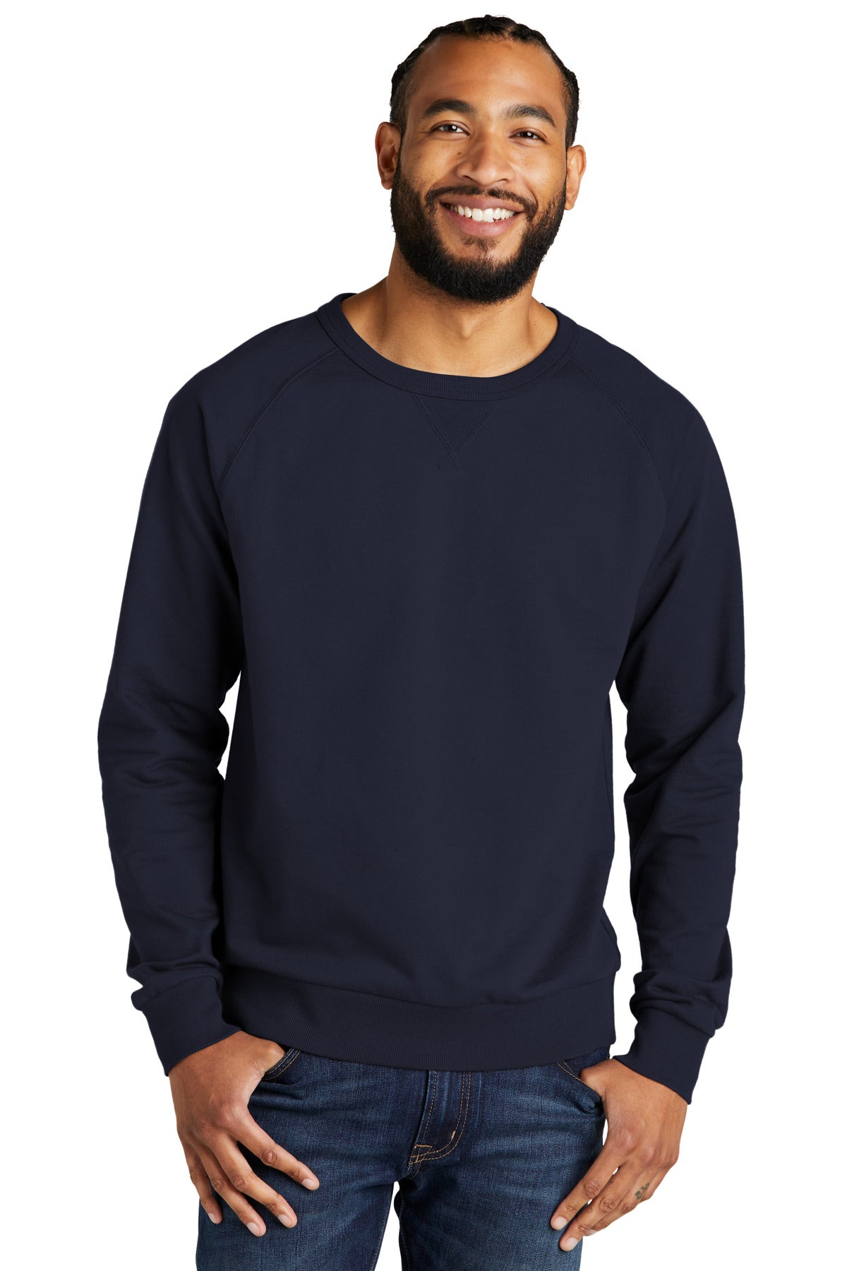 Allmade Unisex Organic French Terry Crewneck Sweatshirt AL4004 Night Sky Navy