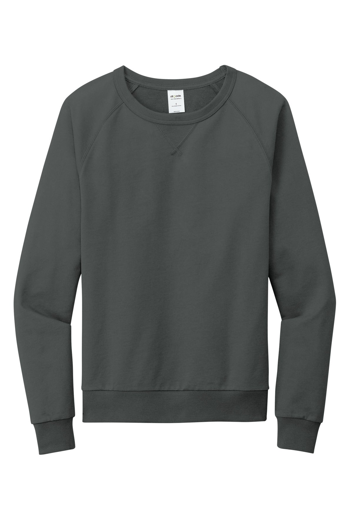 Allmade Unisex Organic French Terry Crewneck Sweatshirt AL4004 Terrain Grey