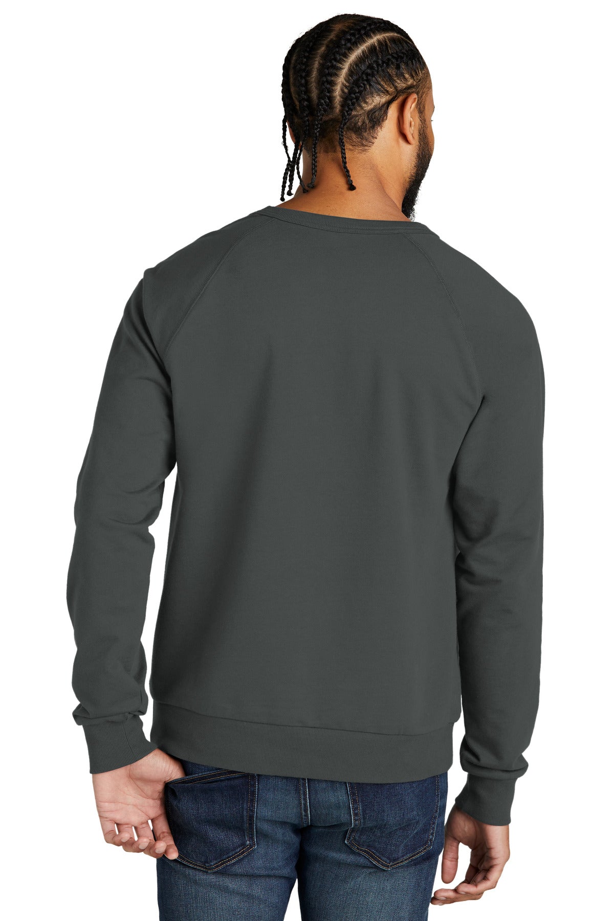 Allmade Unisex Organic French Terry Crewneck Sweatshirt AL4004 Terrain Grey