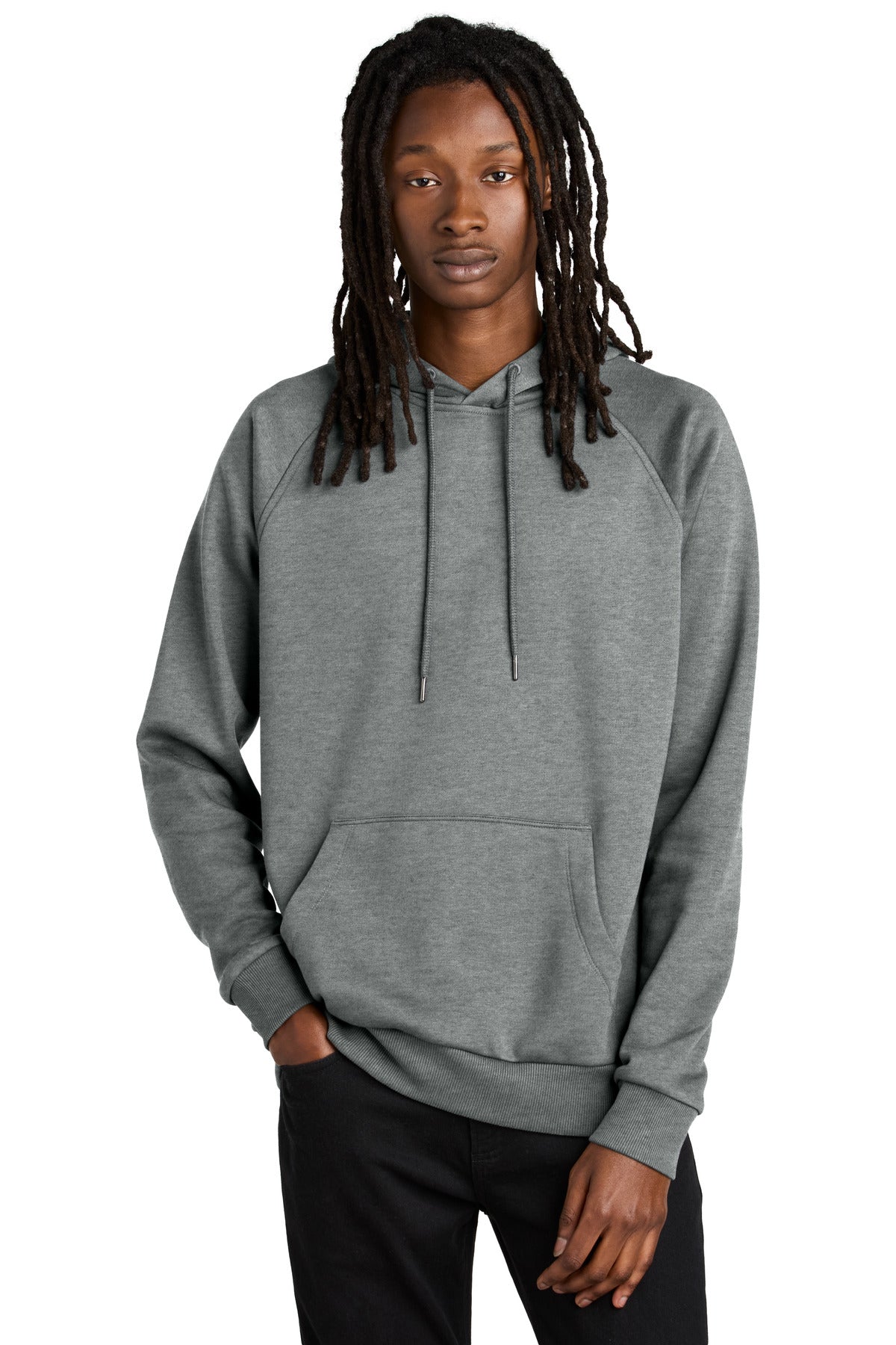 Allmade Unisex Organic CVC Fleece Pullover Hoodie AL5000 Aluminum Grey Heather