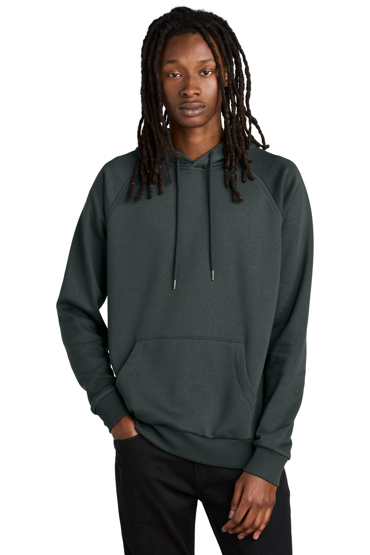 Allmade Unisex Organic CVC Fleece Pullover Hoodie AL5000 Terrain Grey
