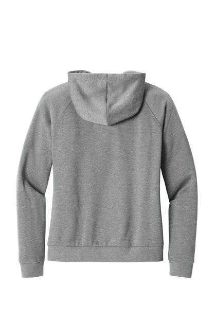 Allmade Women's Organic CVC Fleece Full-Zip Hoodie AL5003 Aluminum Grey Heather
