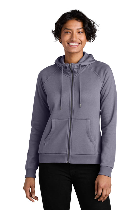 Allmade Women's Organic CVC Fleece Full-Zip Hoodie AL5003 Cosmic Purple