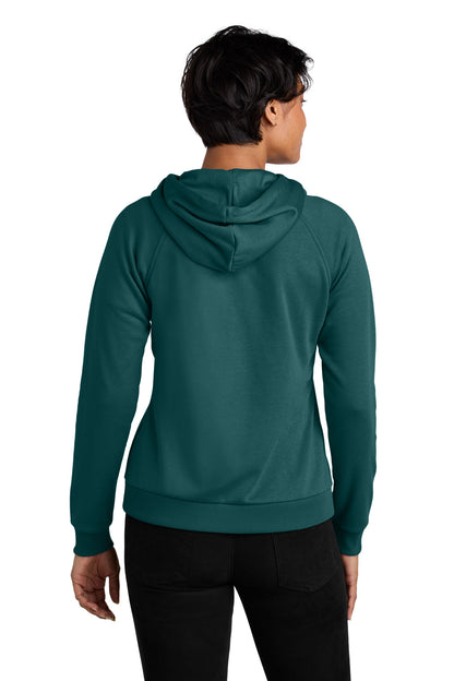 Allmade Women's Organic CVC Fleece Full-Zip Hoodie AL5003 Deep Sea Green