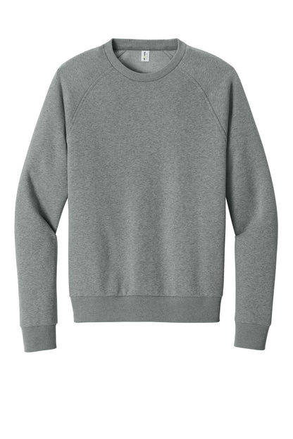 Allmade Unisex Organic CVC Fleece Crewneck Sweatshirt AL5004 Aluminum Grey Heather