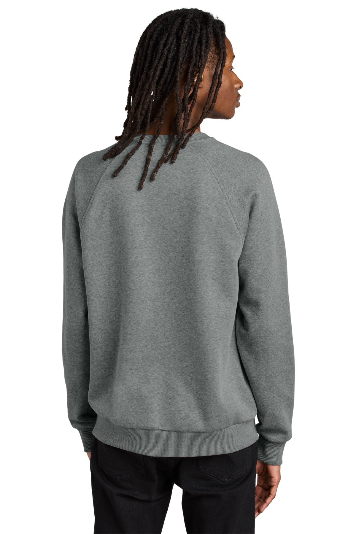 Allmade Unisex Organic CVC Fleece Crewneck Sweatshirt AL5004 Aluminum Grey Heather