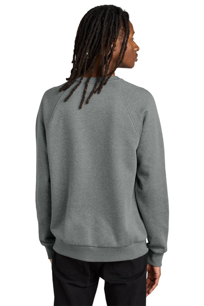 Allmade Unisex Organic CVC Fleece Crewneck Sweatshirt AL5004 Aluminum Grey Heather