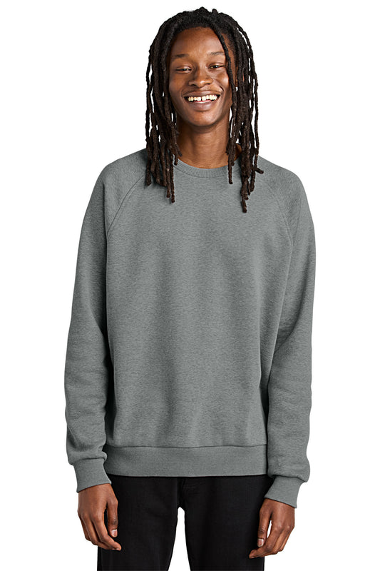 Allmade Unisex Organic CVC Fleece Crewneck Sweatshirt AL5004 Aluminum Grey Heather